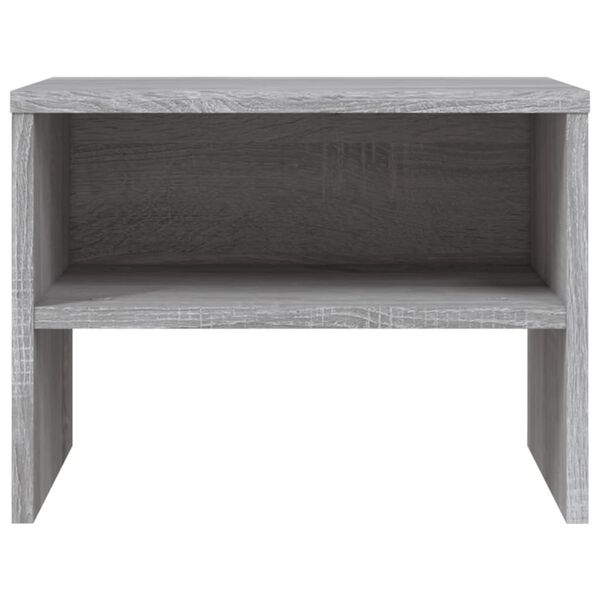 vidaXL Table de chevet Sonoma gris 40x30x30 cm Bois d'ing&eacute;nierie