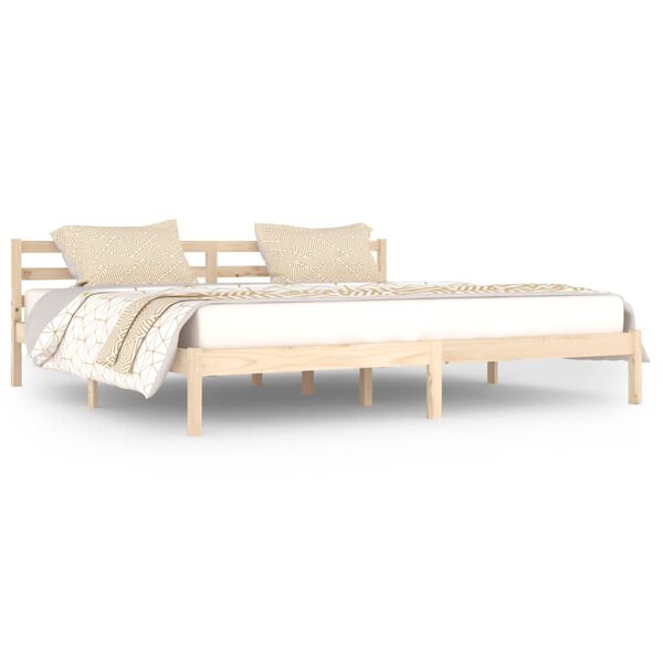 vidaXL Cadre de lit sans matelas bois massif de pin 200x200 cm
