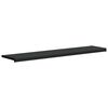 vidaXL Appui de fen&ecirc;tre Noir avec grain de bois 80 x 35 x 4,5 cm PVC