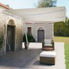 vidaXL Auvent manuel r&eacute;tractable sur pied 600x350 cm Cr&egrave;me