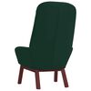 vidaXL Chaise de relaxation Vert fonc&eacute; Velours