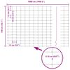 vidaXL Cl&ocirc;ture de prairie Argent&eacute; 50 x 1,4 m Acier galvanis&eacute;