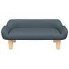 vidaXL Canapé pour enfants gris foncé 70x40x24 cm tissu