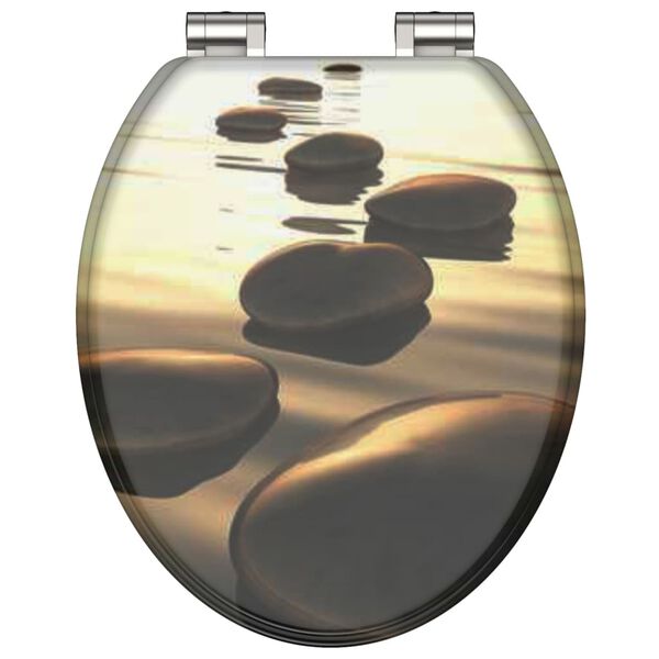 SCH&Uuml;TTE Si&egrave;ge de toilette avec fermeture en douceur SEA STONE