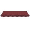 vidaXL Auvent r&eacute;tractable automatique bordeaux 500x350 cm