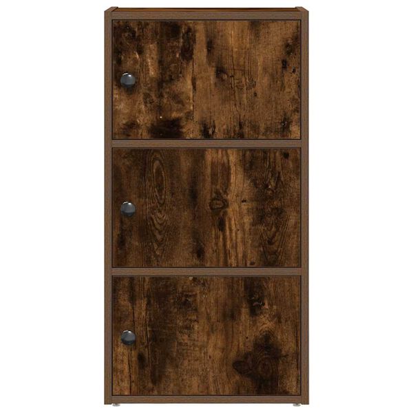 vidaXL Biblioth&egrave;que ch&ecirc;ne fum&eacute; 40x24x77 cm bois d'ing&eacute;nierie