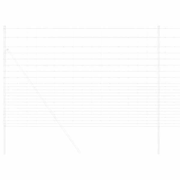 vidaXL Clôture de prairie Argenté 25 x 1,6 m Acier galvanisé