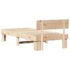 vidaXL Cadre de lit avec t&ecirc;te de lit Naturel 90 x 190 cm Pin massif