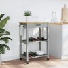 vidaXL Chariot de cuisine MONZA 60x40x88,5 cm bois massif de pin