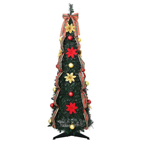 vidaXL Sapin de Noël artificiel avec 50 LED Vert 120 cm PVC