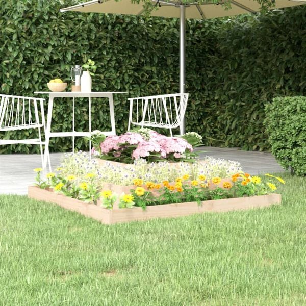 vidaXL Jardini&egrave;re 110x110x27 cm Bois massif de pin