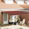 vidaXL Auvent R&eacute;tractable orange et marron 400 &times; 350 cm