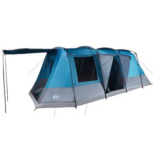 vidaXL Tente de camping tunnel 4 personnes bleu imperm&eacute;able