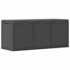 vidaXL Bo&icirc;te de rangement de jardin 270 L Noir PP Rotin