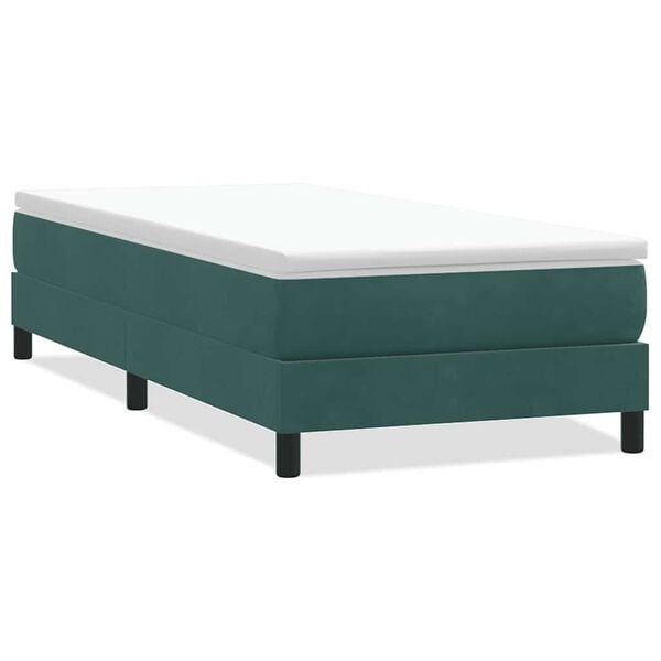 vidaXL Sommier à lattes de lit sans matelas vert foncé 90x220 cm
