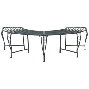 vidaXL Banc d'Arbre 4-Nombre de places 160 x 80 x 44 cm Acier