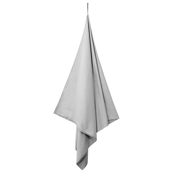 vidaXL Serviettes de sport 2 pcs Gris 200 x 100 cm
