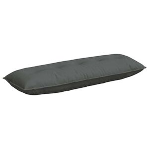 vidaXL Coussin de Dos Gris fonc&eacute; 140 x 19 x 50 cm tissu