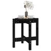 vidaXL Table basse Noir &Oslash; 42,5x45 cm Bois massif de pin