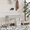 vidaXL Banc Gris clair 80x40x49 cm Velours