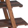 vidaXL &Eacute;tag&egrave;re pliante Marron 79.5 x 35 x 112 cm Bois Recycl&eacute; Solide
