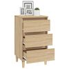 vidaXL Table de chevet ch&ecirc;ne sonoma 40x35x70 cm bois d'ing&eacute;nierie