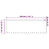 vidaXL Rideau en Dentelle Floral Blanc 120 x 300 cm Polyester