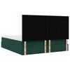 vidaXL Cadre de lit ottoman avec matelas vert fonc&eacute; 200x200 cm velours