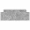 vidaXL Cadre de lit sans matelas gris b&eacute;ton 140x190 cm