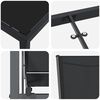 vidaXL Ensemble de salle &agrave; manger pour jardin 7 pcs Noir