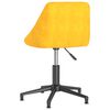 vidaXL Chaises pivotantes &agrave; manger lot de 4 jaune moutarde velours