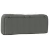 vidaXL Coussin de t&ecirc;te de lit Hvar gris fonc&eacute; 140 cm tissu
