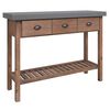 vidaXL Table console 110x35x80 cm Bois de sapin massif
