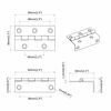 vidaXL Charni&egrave;re 12 pcs Noir 38 x 17 x 60 mm Fer
