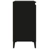 vidaXL Tables de chevet 2 pcs noir 40x35x70 cm bois d'ing&eacute;nierie