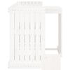 vidaXL Set de balcon 2 places blanc bois de pin massif