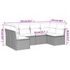 vidaXL Salon de jardin avec coussins 6 pcs marron r&eacute;sine tress&eacute;e