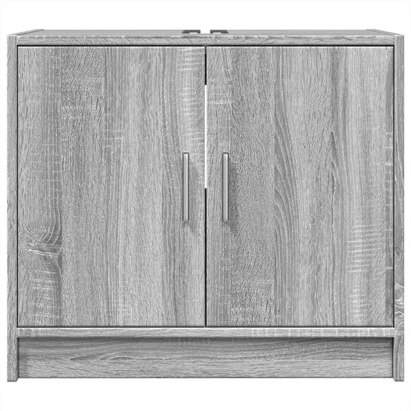 vidaXL Armoire d'&eacute;vier sonoma gris 63x29x55 cm bois d'ing&eacute;nierie