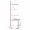vidaXL &Eacute;tag&egrave;re Ch&ecirc;ne fum&eacute; 40 x 30 x 183 cm Bois d'ing&eacute;nierie