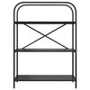 vidaXL &Eacute;tag&egrave;re Ch&ecirc;ne noir 80 x 30 x 109 cm Bois d'ing&eacute;nierie