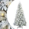 vidaXL Sapin de No&euml;l Artificiel &agrave; Branches Articul&eacute;es Blanc 240 cm