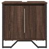 vidaXL Armoire lavabo de salle de bain ch&ecirc;ne marron 60x35x60 cm