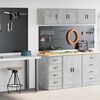vidaXL Armoires de garage 2 pcs gris b&eacute;ton bois d'ing&eacute;nierie