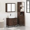 vidaXL Ensemble de meubles de salle de bain 3 pcs Chêne marron