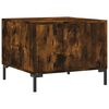 vidaXL Table basse Ch&ecirc;ne fum&eacute; 50x50x40 cm Bois d'ing&eacute;nierie