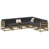 vidaXL Salon de jardin 6 pcs bois de pin impr&eacute;gn&eacute;
