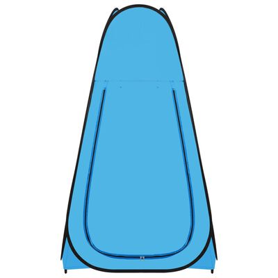 vidaXL Tente de douche escamotable Bleu