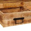 vidaXL Tables console avec tiroir 2 pcs Marron Bois de mangue massif