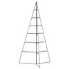 vidaXL Arbre de No&euml;l en m&eacute;tal pour d&eacute;coration noir 140 cm