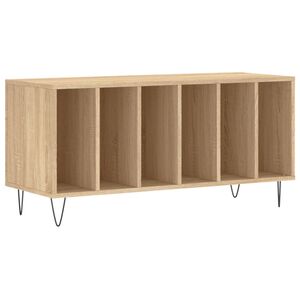 vidaXL Armoire &agrave; disques ch&ecirc;ne sonoma 100x38x48 cm bois d'ing&eacute;nierie